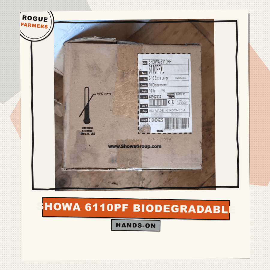 Showa 6110PF Biodegradable Nitrile Gloves Case
