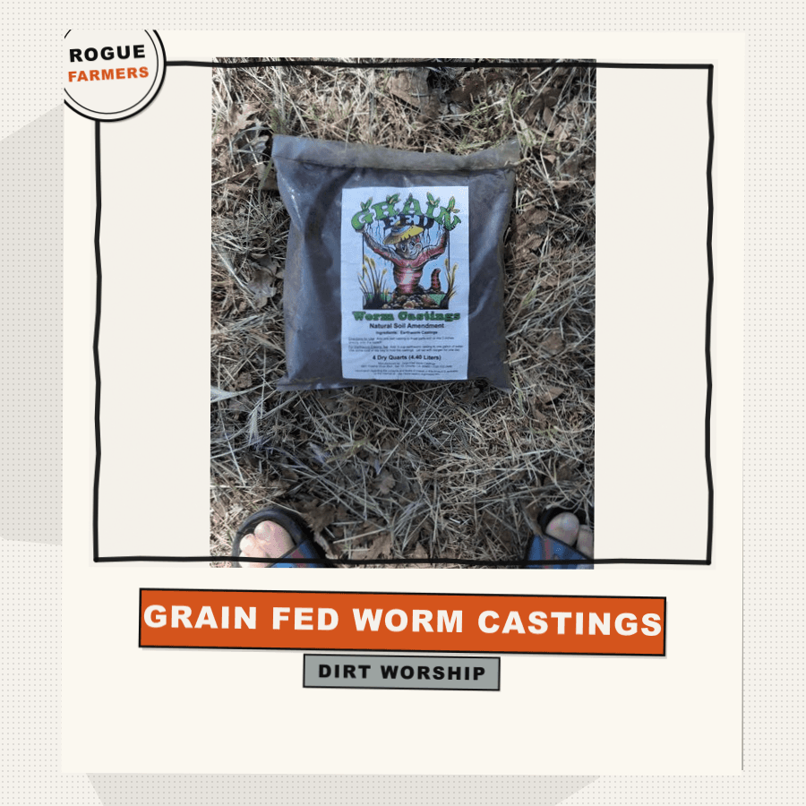 Grain Fed Worm Castings Natural Soil Amendment